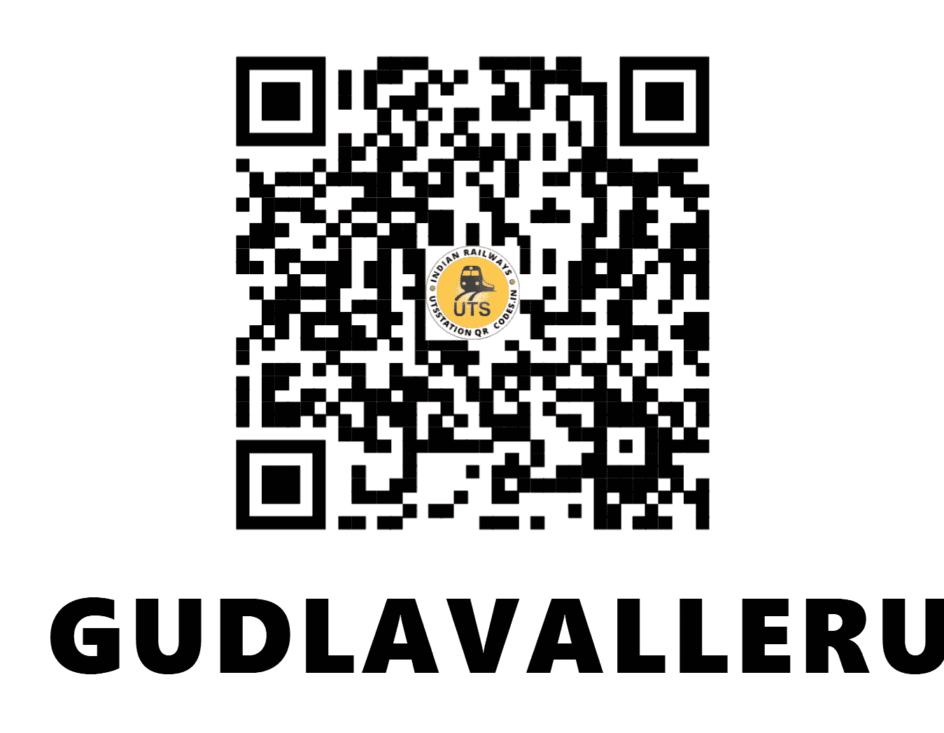 UTS QR Code for GUDLAVALLERU - GVL (SC - ANDHRA PRADESH)